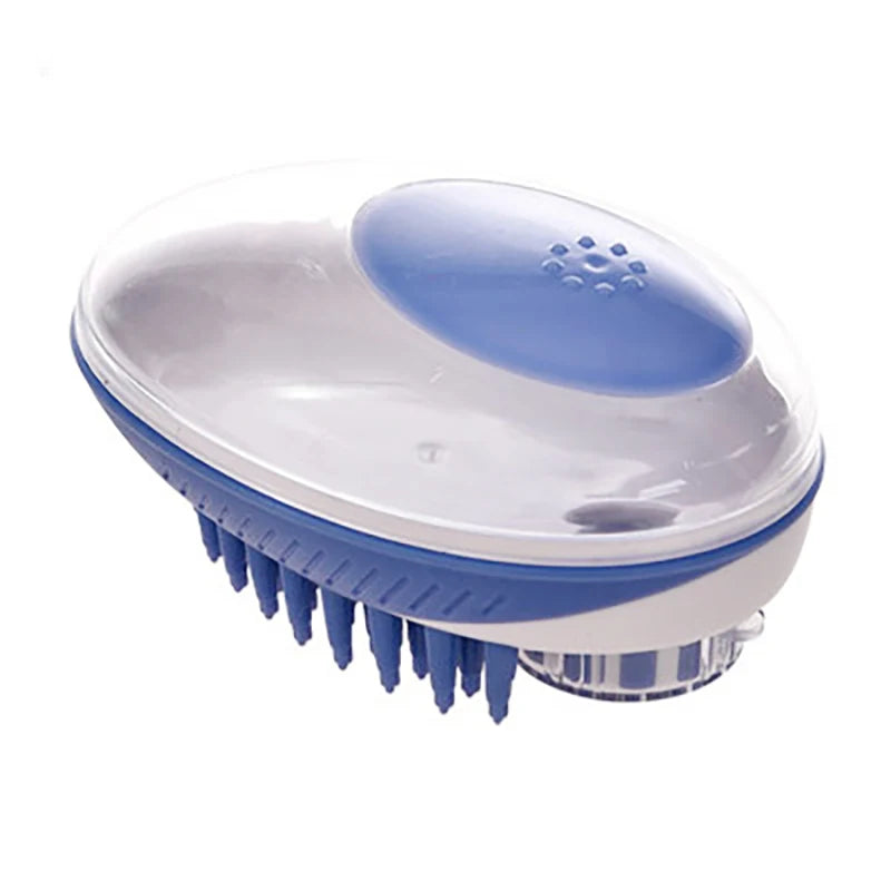 2-in-1 Silicone Pet Bath & Massage Brush WAGGING TAIL