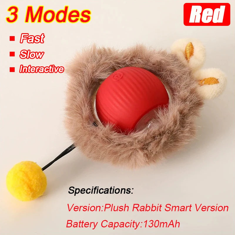 Interactive Rolling Cat Toy WAGGING TAIL