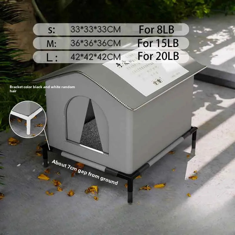 Waterproof Outdoor Pet House WAGGING TAIL