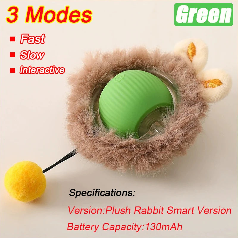 Interactive Rolling Cat Toy WAGGING TAIL