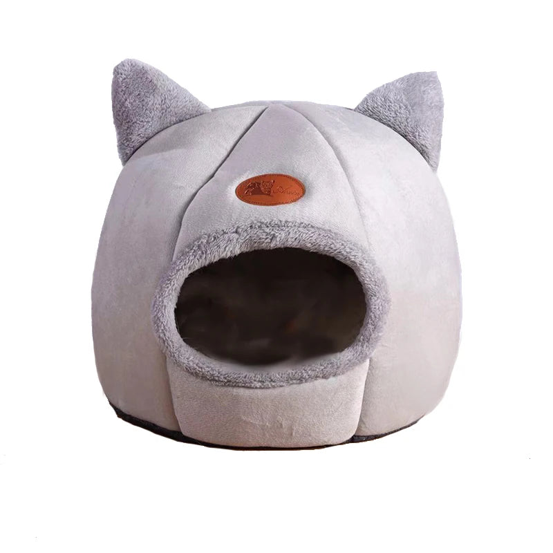 Cozy Winter Cat Bed WAGGING TAIL
