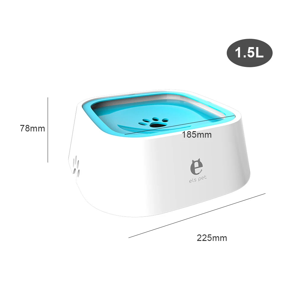 1.5L Spill-Proof Dog Water Bowl WAGGING TAIL
