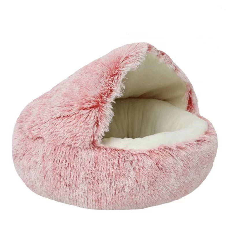 Soft Plush Pet Bed with Cover WAGGING TAIL