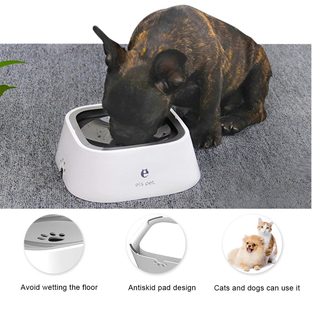 1.5L Spill-Proof Dog Water Bowl WAGGING TAIL