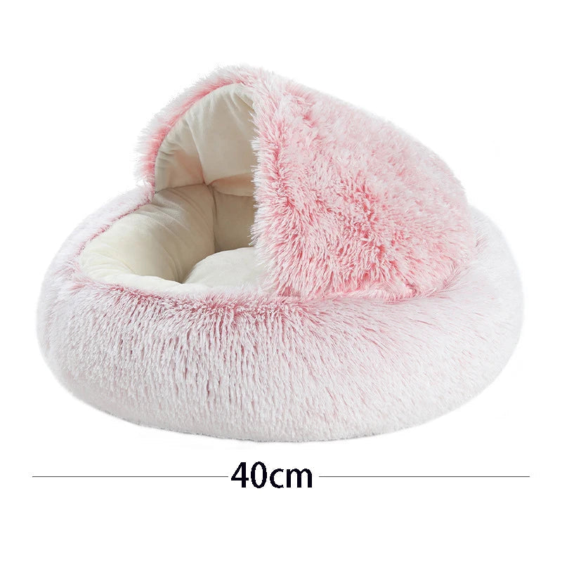 Soft Plush Pet Bed with Cover WAGGING TAIL