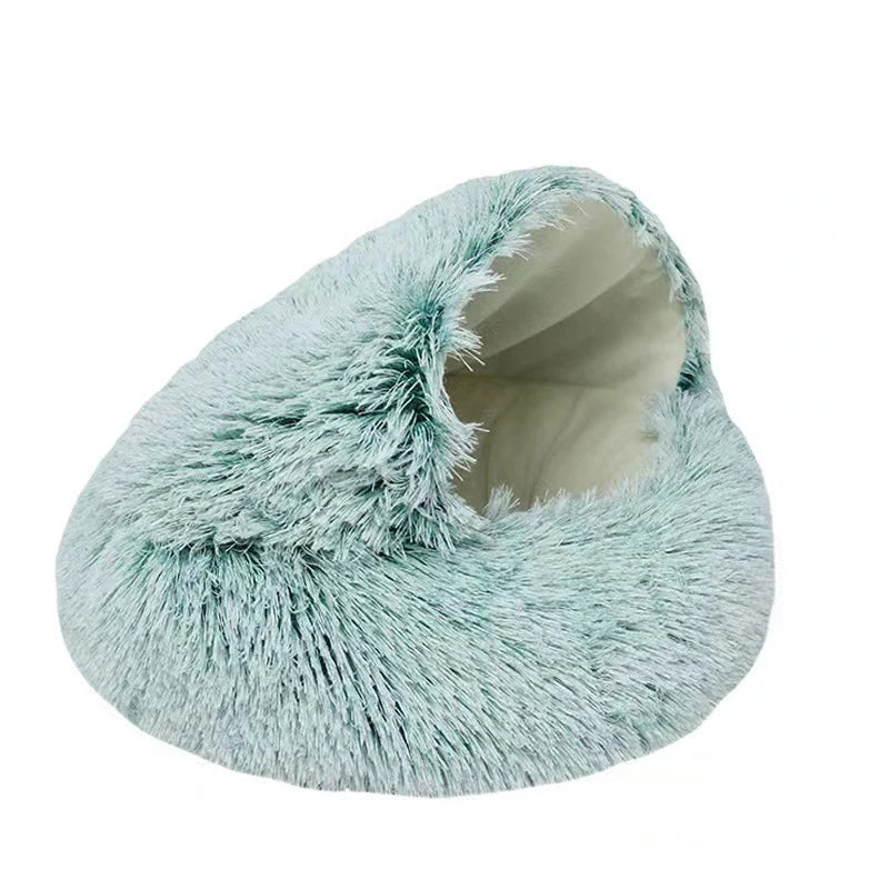 Soft Plush Pet Bed with Cover WAGGING TAIL