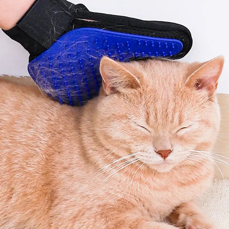 Pet Grooming Gloves – Hair Remover & Bathing Brush WAGGING TAIL