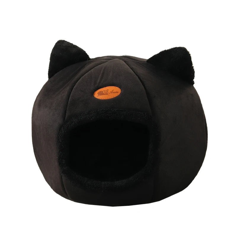 Cozy Winter Cat Bed WAGGING TAIL