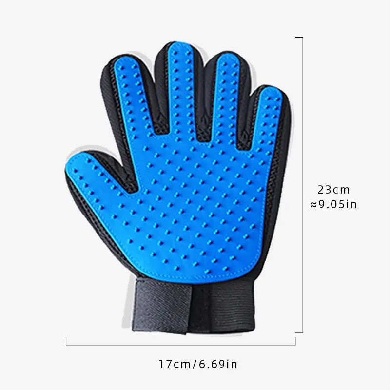 Pet Grooming Gloves – Hair Remover & Bathing Brush WAGGING TAIL
