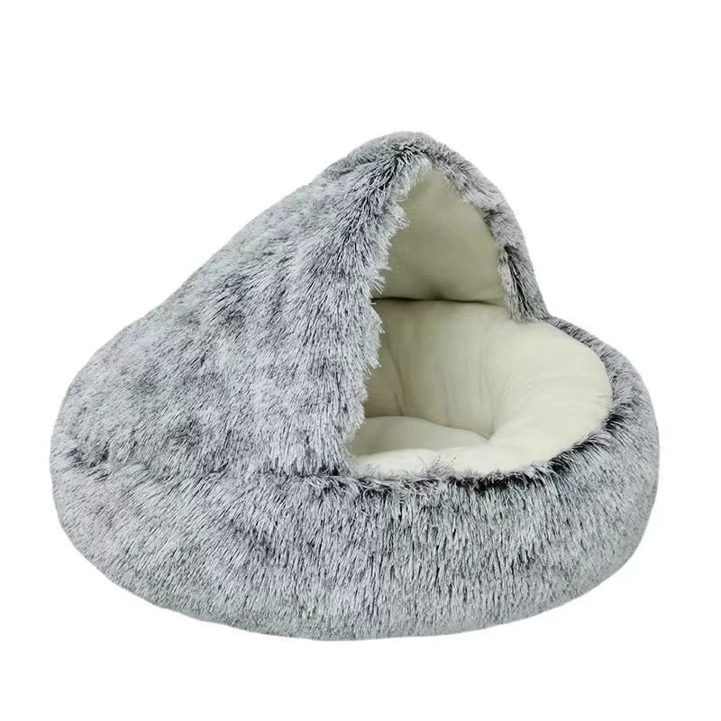 Soft Plush Pet Bed with Cover WAGGING TAIL