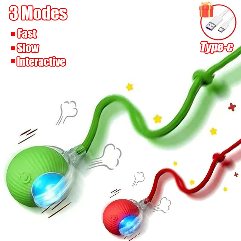 Interactive Rolling Cat Toy WAGGING TAIL
