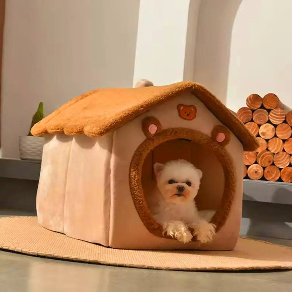 Thickened Winter Pet House WAGGING TAIL