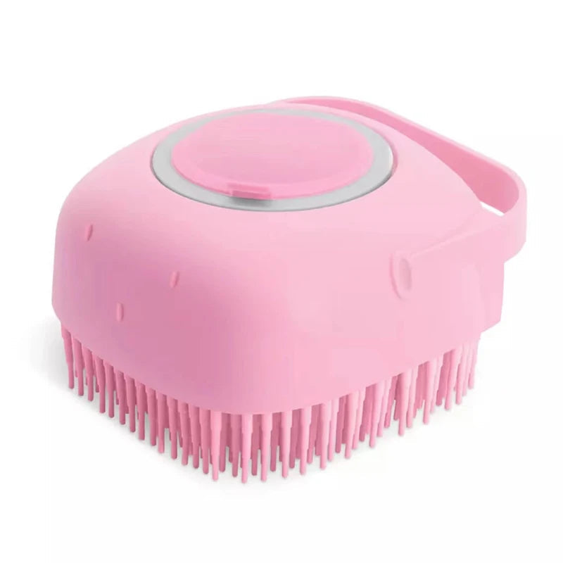 2-in-1 Silicone Pet Bath & Massage Brush WAGGING TAIL