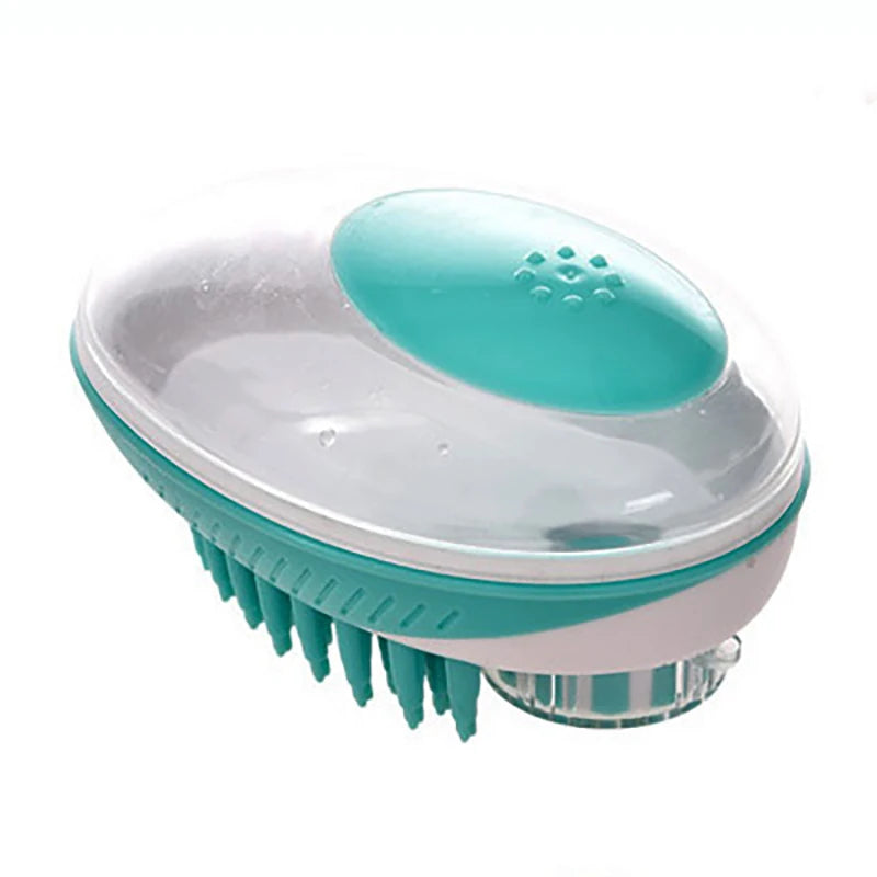 2-in-1 Silicone Pet Bath & Massage Brush WAGGING TAIL