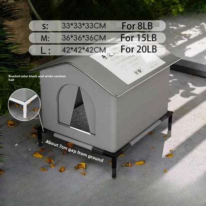 Waterproof Outdoor Pet House WAGGING TAIL