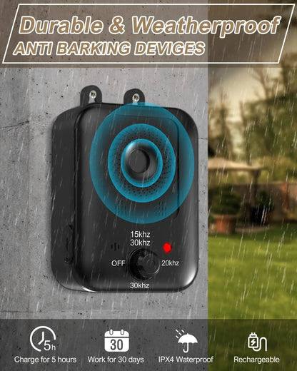 Rechargeable Ultrasonic Anti-Barking Device WAGGING TAIL
