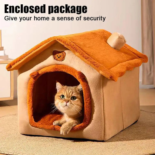 Thickened Winter Pet House WAGGING TAIL