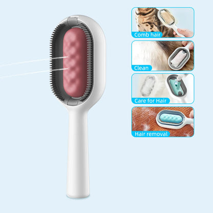 Pet Grooming Brush with Water Tank WAGGING TAIL