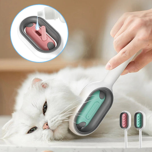 Pet Grooming Brush with Water Tank WAGGING TAIL