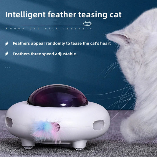 Smart UFO Cat Teaser Toy WAGGING TAIL