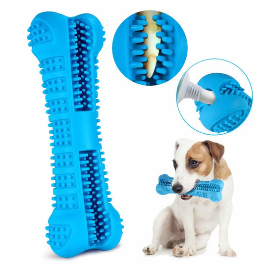 360° Rubber Dog Toothbrush WAGGING TAIL