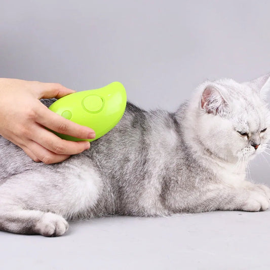 3-in-1 Electric Pet Steamy Brush WAGGING TAIL