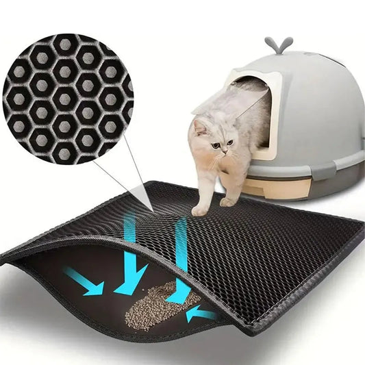 Waterproof Pet Cat Litter Mat WAGGING TAIL