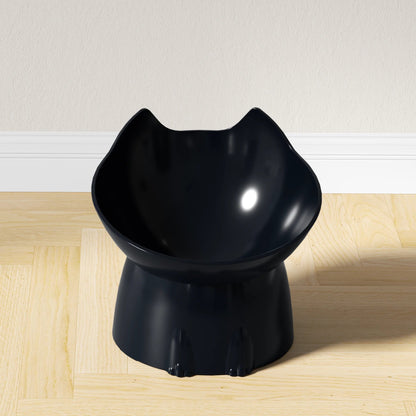 WhiskerWare Elevated Cat Bowl WAGGING TAIL