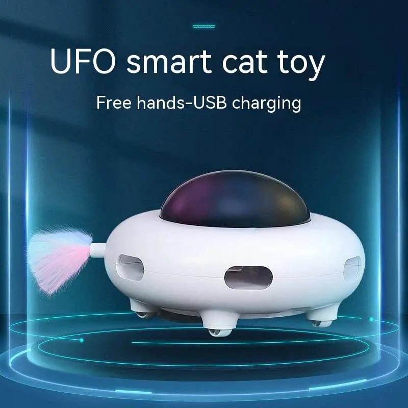 Smart UFO Cat Teaser Toy WAGGING TAIL