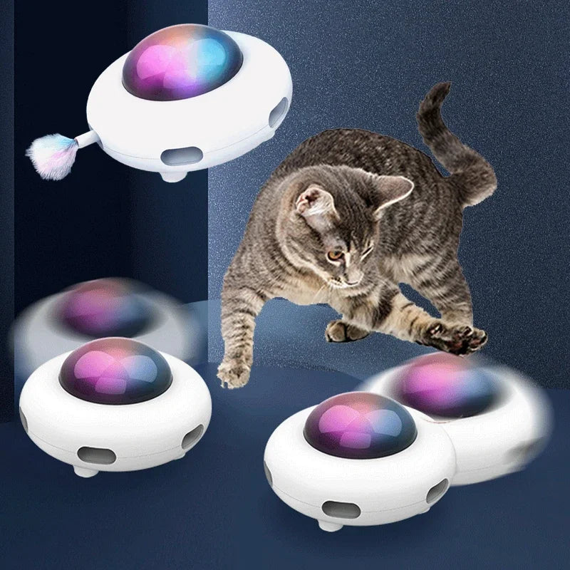 Smart UFO Cat Teaser Toy WAGGING TAIL