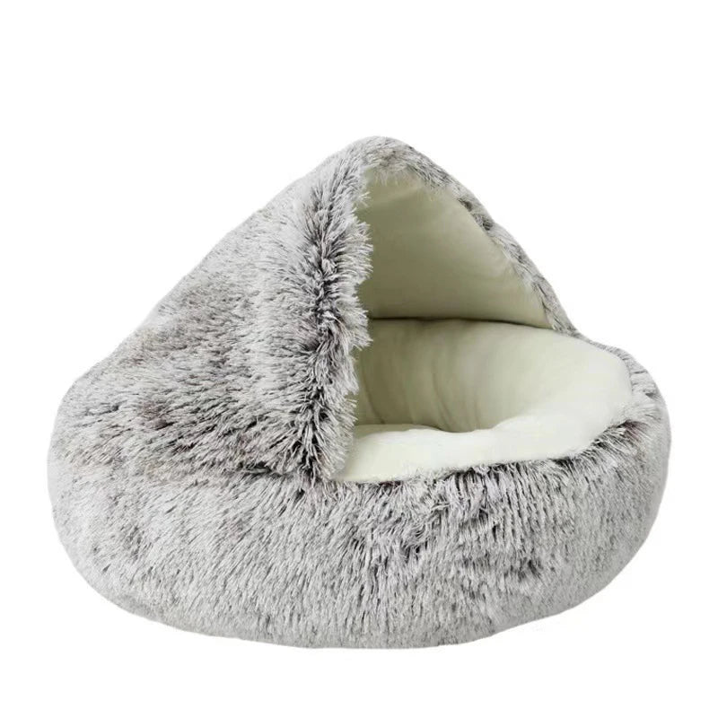 Soft Plush Pet Bed with Cover WAGGING TAIL