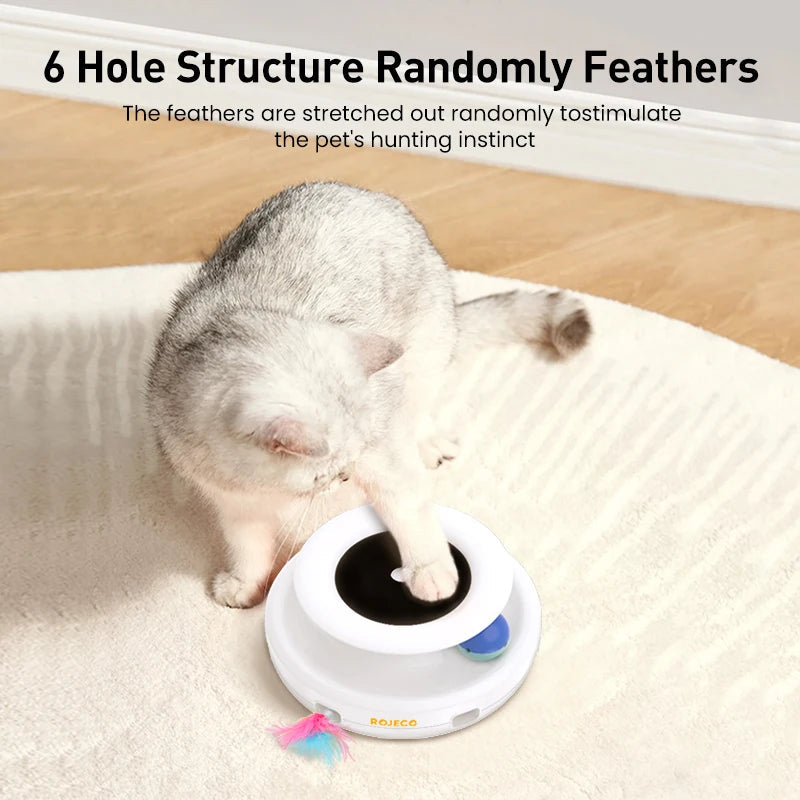 2-in-1 Smart Feather & Ball Toy WAGGING TAIL